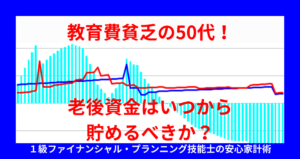 教育費貧乏の50代！老後資金はいつから貯めるべきか？