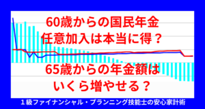 60歳からの国民年金任意加入は本当に得？65歳からの年金額はいくら増やせる？