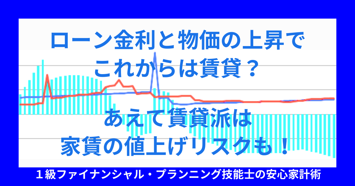 ローン金利と物価の上昇でこれからは賃貸?あえて賃貸派は家賃の値上げリスクも!